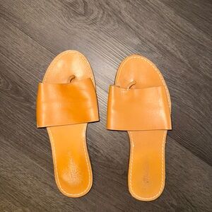 Madewell Women's Tan Slide Sandals